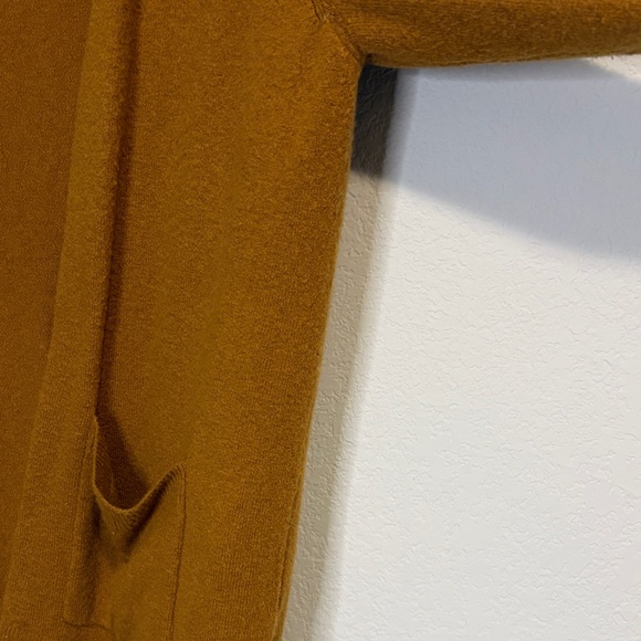 Madewell mustard colored Long Sleeve Open Front Cardigan Medium - Picture 4 of 5
